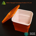 Plastic disposable take out food containers